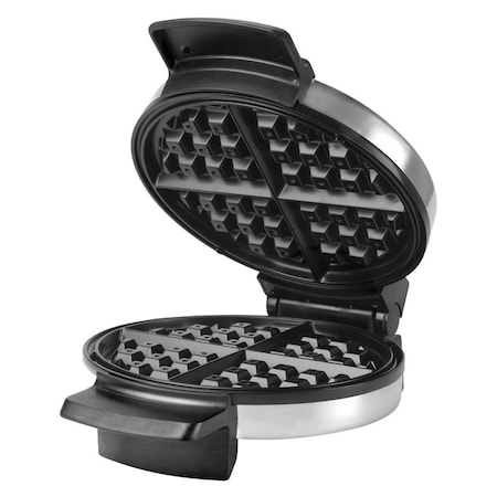 Black & Decker Black+Decker 4 waffle Brushed Silver Stainless Steel Belgian Waffle Maker WMB500